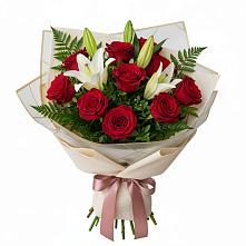 Букет цветов из:  Лилии и Розы в Дорогобуже