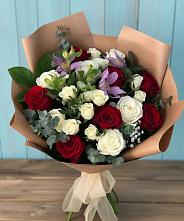 Букет цветов из:  Розы и Альстромерии в Дорогобуже