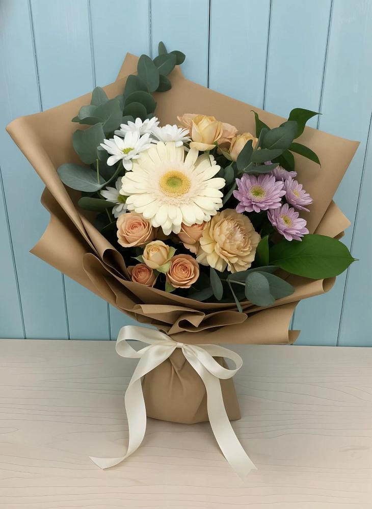 Букет цветов из: Герберы и Хризантемы в Дорогобуже