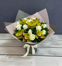 Букет цветов из:  Орхидеи и Розы в Дорогобуже