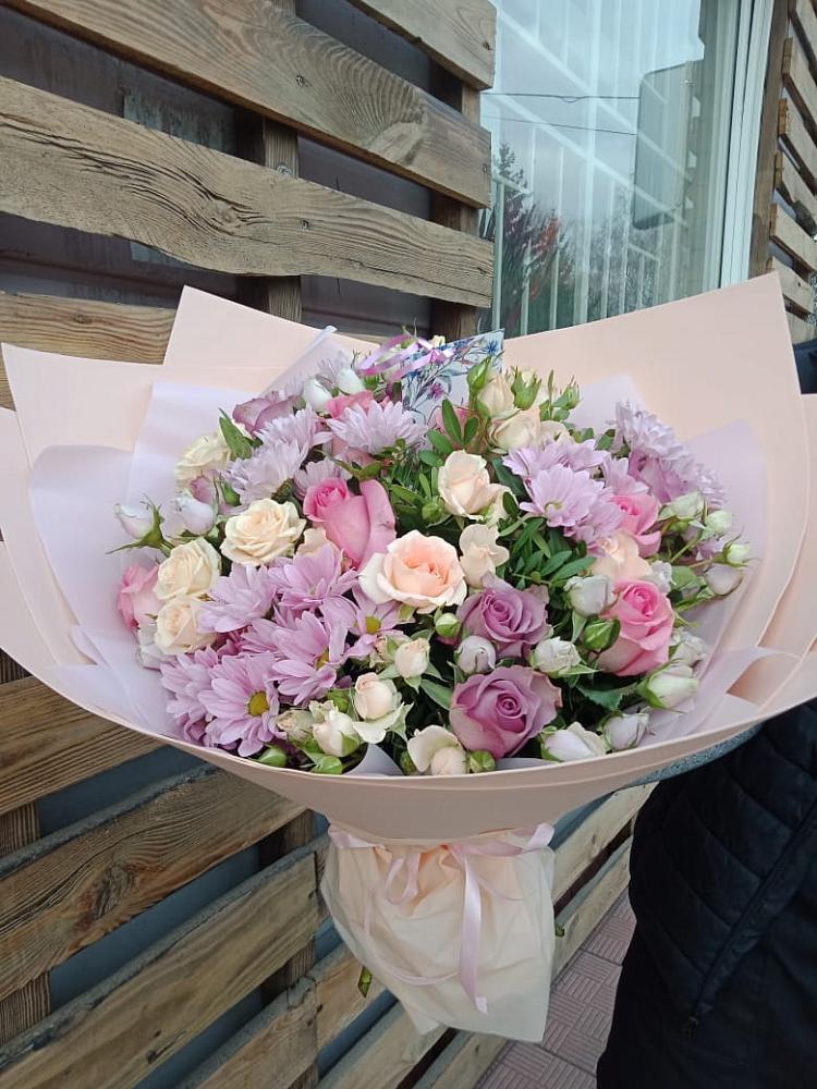 Букет цветов из: Розы и Хризантемы в Дорогобуже