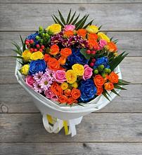 Букет цветов из:  Розы и Хризантемы в Дорогобуже