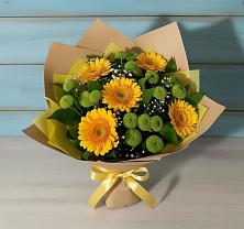Букет цветов из:  Герберы и Хризантемы в Дорогобуже