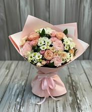 Букет цветов из:  Гвоздики, Розы и Хризантемы в Дорогобуже