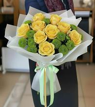 Букет цветов из:  Хризантемы и Розы в Дорогобуже