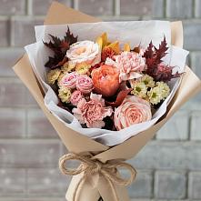 Букет цветов из:  Гвоздики, Хризантемы и Розы в Дорогобуже