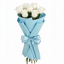 Букет 7 белых роз Проуд в Дорогобуже