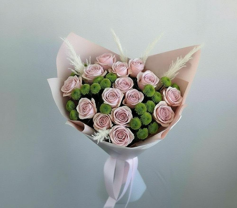 Букет цветов из: Розы и Хризантемы в Дорогобуже