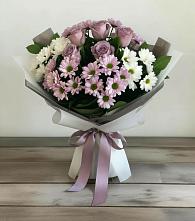 Букет цветов из:  Хризантемы и Розы в Дорогобуже