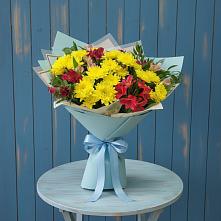 Букет цветов из:  Альстромерии и Хризантемы #REPLACE_PRED# Дорогобуже