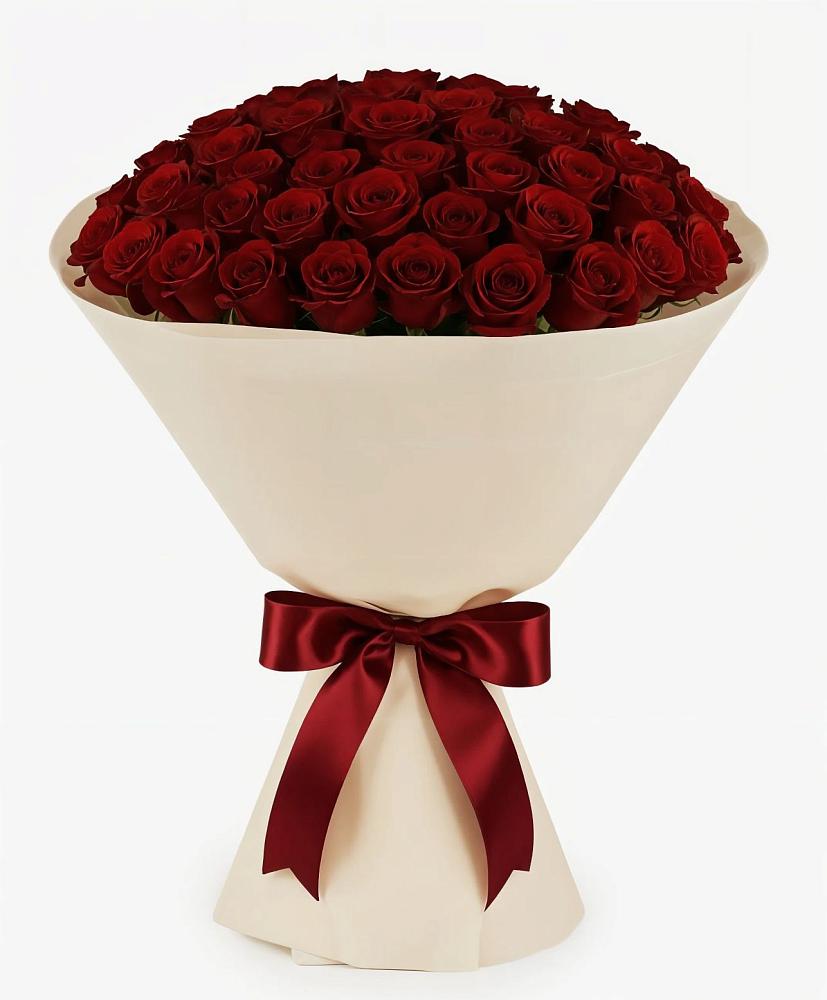 Букет 101 Бордовая роза Блэк Бакарра в Дорогобуже